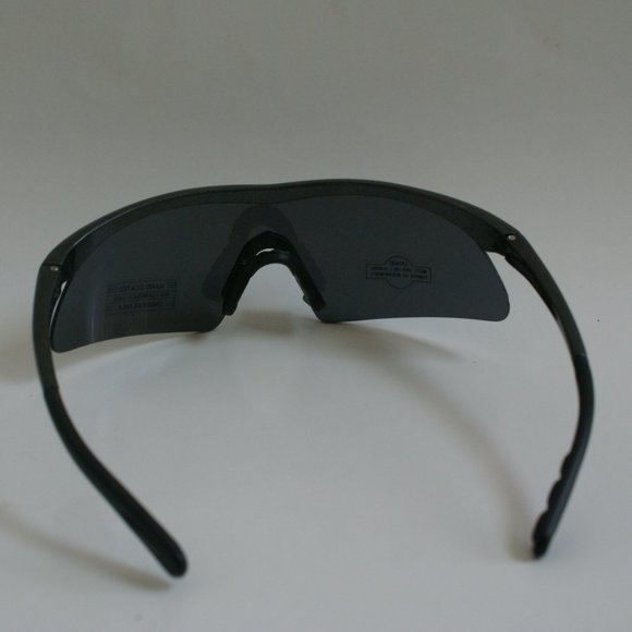 NWOT True Vintage Sports Wrap Around Blade smoke mirrored lens sunglasses - Picture 4 of 5